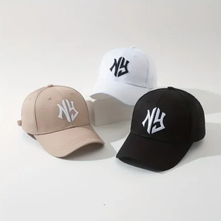 3pcs Women'S NY Embroidered Baseball Caps